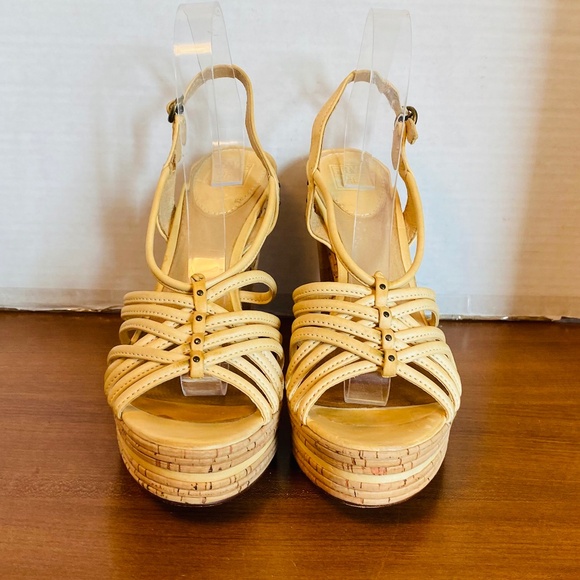 FRYE, Womens Tan Leather Sling back Sandals, 10. - Picture 7 of 7